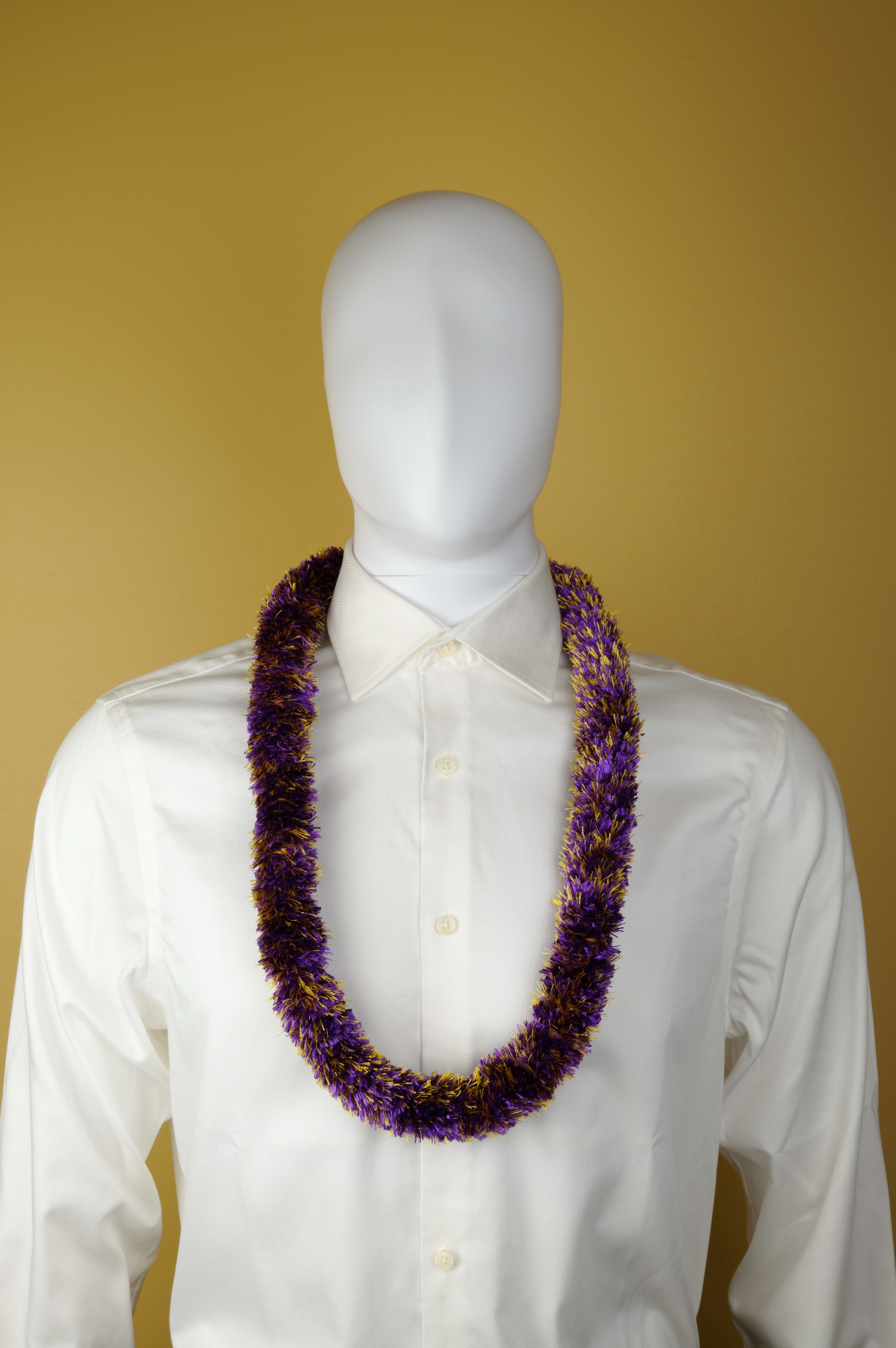 Funcraft Purple & Gold Combo Yarn Lei, 1 Each