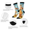 thumbnail image 3 of Cauagu Happy Goat In Meadow Print Crew Socks for Women and Men,Adult Athletic Running Socks 1-Pair Sports Socks Work Gear Socks with Moisture Wicking, 3 of 6