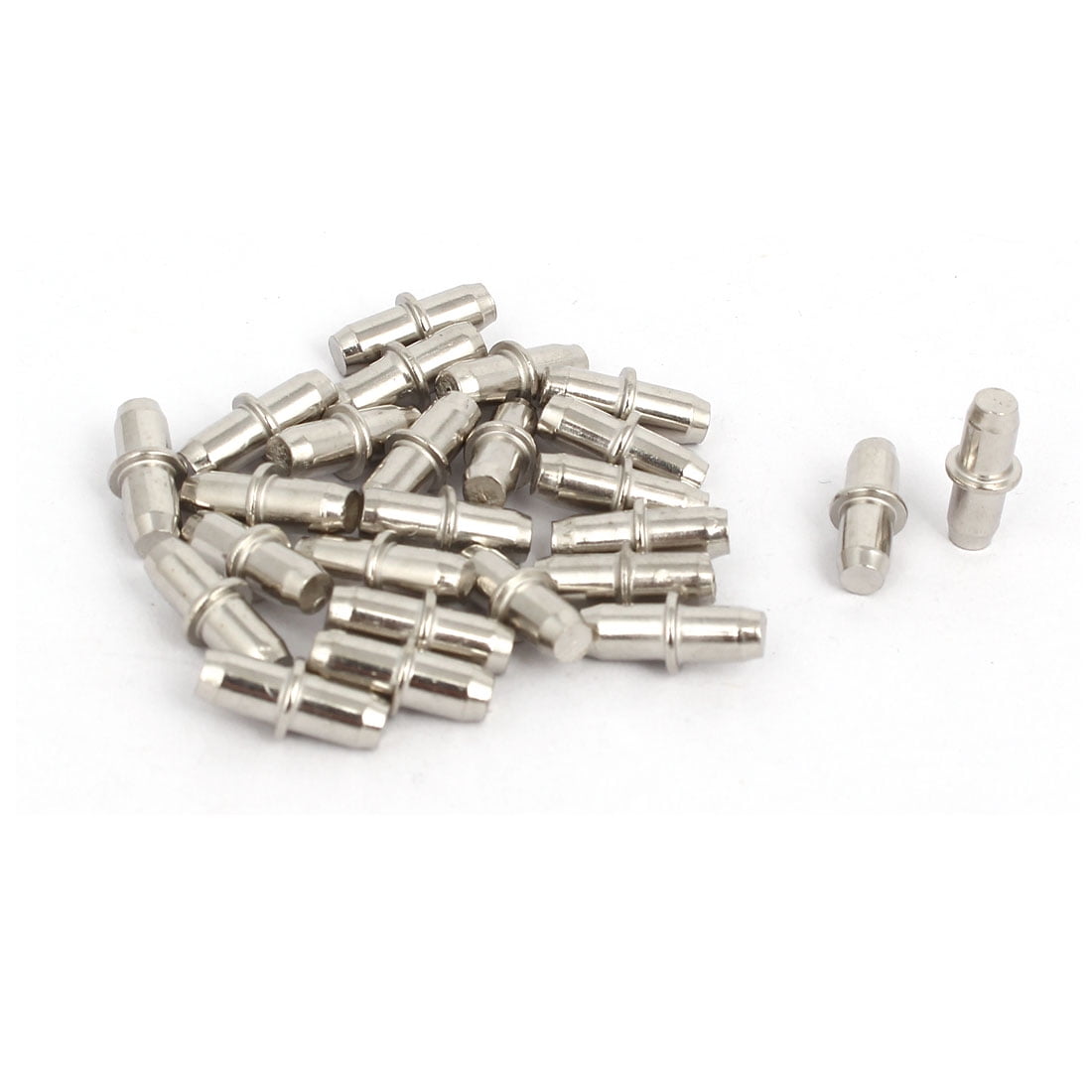 Wardrobe Shelf Support Pins Studs Pegs Silver Tone 5mmx16mm