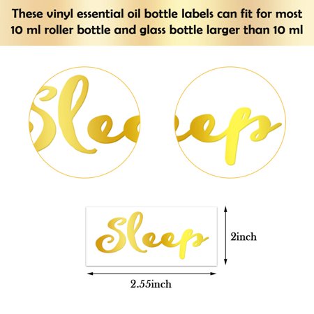 36 Pieces Vinyl Essential Oil Labels Waterproof Essential Oil ...