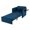 Blue, variant on Adult Sleeper Chair Bed 3-in-1 Convertible Sofa Chair Bed Pull Out Sofa Bed Convenient Folding Tray Table with USB and Type-C Charging Ports for Living Room