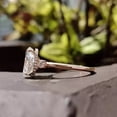 thumbnail image 4 of NYS Jewellrs 14K Rose Gold Plated 2.00 Ct Oval Cut White Diamond Christmas Wedding Engagement Thanksgiving Halo Ring 925 Sterling Silver For Women's -5.5, 4 of 4