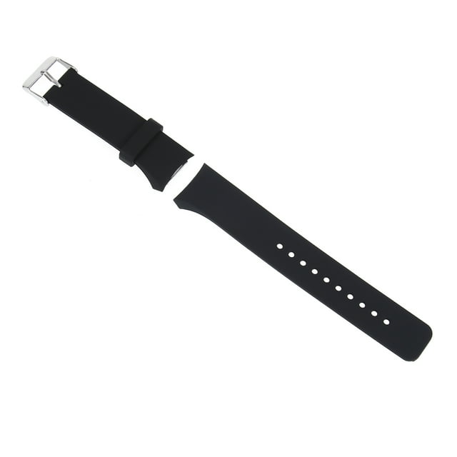 Correa de silicona deportiva de repuesto para reloj, gruesa, compatible con Gear S2, R720 y R730, color negro.