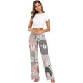 thumbnail image 6 of Women Pajama Pants Lounge Pants Long Stretch Comfy Sleepwear Lovely Bear, 6 of 7