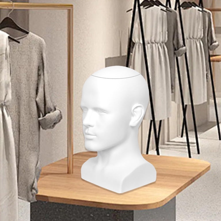 Gazechimp Bald Mannequin Head Male Freestanding Hat Holder for