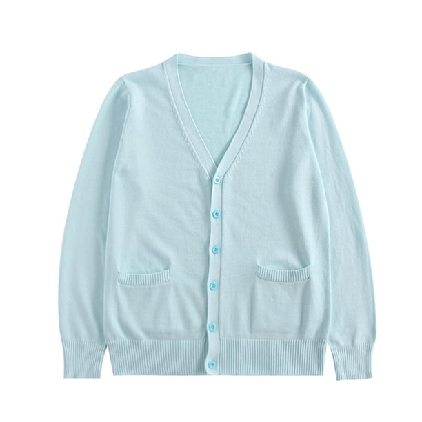 Chaquetas y abrigos casuales de manga larga sin capucha para mujer, cárdigan de punto de color liso con botones, doble bolsillo, chaqueta informal de manga larga con capucha, top de algodón para mujer
