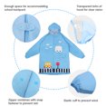 thumbnail image 4 of Chubasquero para niños con capucha para niño y niña, Poncho de lluvia de dibujos animados, chubasquero, 4 of 8