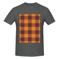 thumbnail image 4 of Bingfone Fall Buffalo Plaid Men'S Loose Fit Short-Sleeve Pocket T-Shirt, 4 of 7