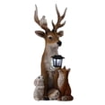 thumbnail image 1 of Solar Garden Light Outdoor Decor Deer Statue With Solar Light Hand Painted Animals Resin Decoration, 1 of 5