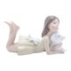 thumbnail image 5 of Figura de perros figuras de resina de resina objeto de arte de regalo creativo decoración decorativa de escritorio decoración de la estatua decorativa Amarillo a la derecha, 5 of 10