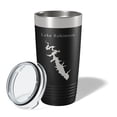 thumbnail image 2 of Lake Robinson Map Tumbler Travel Mug Insulated Laser Engraved Coffee Cup South Carolina 20 oz Black, 2 of 5