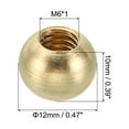 thumbnail image 2 of Unique Bargains M6*1 Thread Cap Nuts Knob 15 Pack Brass Ball Lamp Decoration Screw Caps Nut, 2 of 6