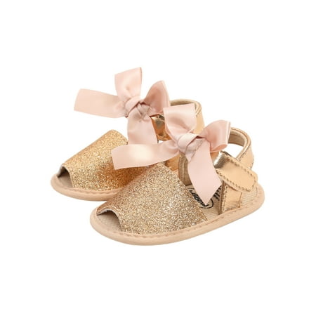 

Franhais Baby Girl s Sandals Bowknot Decoration Soft Sole Breathable Infant Girl Shoes for Party Photography