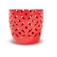 thumbnail image 2 of Baxton Studio Hallie Contemporary Red Metal Outdoor Side Table, 2 of 5