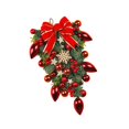 thumbnail image 4 of Guirnalda colgante de pared con diseño de de Navidad vívida, guirnalda colorida para de Navidad para exteriores, interiores, ventanas, v Rojo BLESIY Guirnalda para colgar en la puerta, 4 of 6