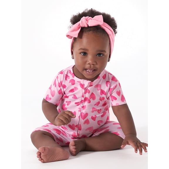 Gerber Baby Super Soft Short Sleeve Romper, Sizes 0/3- 18 Months