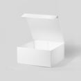 thumbnail image 5 of Geoto 11"x11"x5.08" Medium Square Size Luxury Rigid Foldable Magnetic Closure Collapsible Gift Packaging Boxes(White with Ribbon), 5 of 6