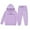 1#Purple, variant on Kiijoy Toddler Girls Winter Hoodie Joggers Set Casual Active Tracksuit, Sizes 2-3T