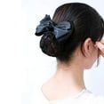 thumbnail image 6 of Yirtree 5PCS Women Hair Clip,Ribbon Barrette With Net Chignon,Professional Hair Bun Cover, Black Bun Cover Hair Tie, Barrettes Net Snood Hairnet Bow Bow-knot Decor Hair Clip Hairnet, 6 of 8