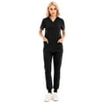 thumbnail image 2 of SHITINN Womens Scrubs Set Casual Nursing Uniforms Black Women Scrub Pants Cozy Fit Nursing Top Pants Set, 2 of 4