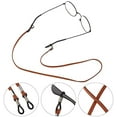 thumbnail image 2 of Ludlz 3PCS Faux Leather Adjustable Eyeglass Straps for Men and Women's,Anti-Slip Eyeglass Chains Lanyard,for Most Sunglasses,Daily Glasses,Sports and Outdoor Activities, 2 of 6