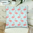 thumbnail image 3 of MKHERT Flamingo Bird Throw Pillowcase Pillow Cover Cushion Couver 18x18 inch, Set of 2, 3 of 3