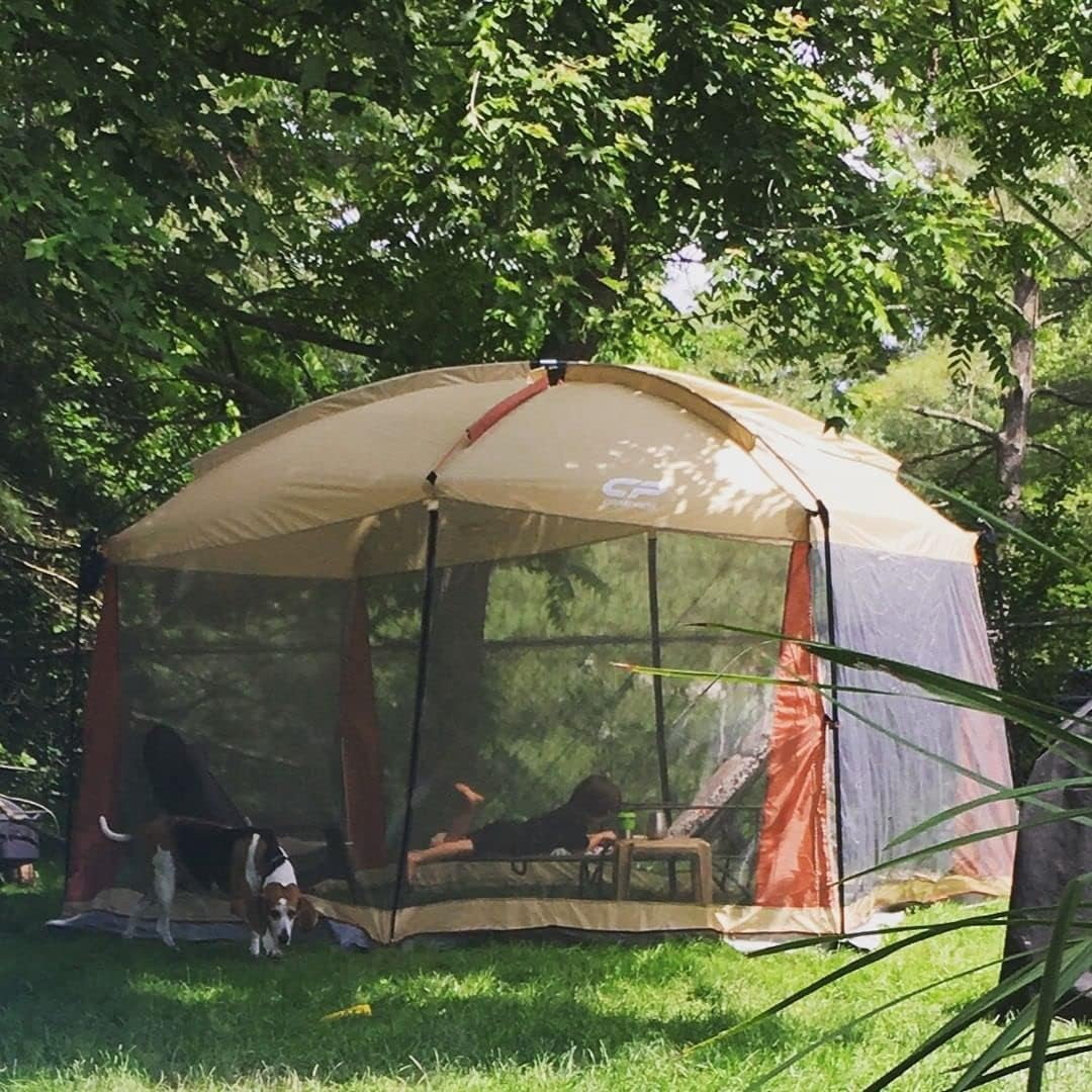 CAMPROS Screen House Room Camping Tent 12 x 10 Ft Canopy Tent Screen Shelter Gazebos Outdoor