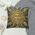thumbnail image 2 of Throw Pillow Covers Vintage Celestial Baroque Blue Gold Sun Face Planet Astronomy Decorative Square Pillowcases Cushion Cover, 2 of 5