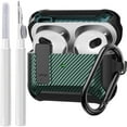 thumbnail image 1 of SUTENGDA Airpods Pro 2nd/1st Generation Shockproof Earbud Case with Lock & Cleaning Kit  Black, 1 of 7
