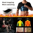 thumbnail image 4 of POP CLOSETS Sauna Sweat Suit Men Weight Loss Shapewear Heat Trapping Sweat T-Shirt Compression Vest, 4 of 7