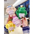 thumbnail image 2 of VickyPoP Soft Bear Plush Keychain Cute Muscle Bear Backpack Ornaments Keyring for Women Girls, 2 of 4