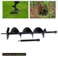 thumbnail image 6 of 6inch Diameter Earth Auger Drill Bit w/Extension Bar Fit Garden Yard Planting, 6 of 12