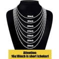 thumbnail image 6 of Figaro Chains for Men Women, Silver Tone Mens Chain Necklaces, Wide 3.5/5/6/7/8/9.5mm Stainless Steel Chain Necklace for Men Women, 6 of 8