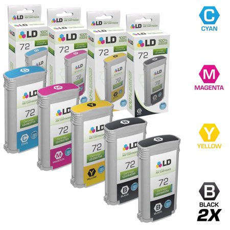 LD Products Remanufactured Replacements for 72 High Yield Cartridges: Multicolor