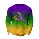 thumbnail image 1 of Camisa de Pijama para Hombre Fitness Home Wear Top con Estampado de Carnaval, Camiseta Casual de Ajuste Suelto para Dormir Y Salón Diario, Top Deportivo de Poliéster Suave, 1 of 5