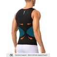 thumbnail image 3 of 2 Pack Men's Compression Shirt Slimming Body Shaper Vest Breathable Workout Tank Top Undershirts, 3 of 7
