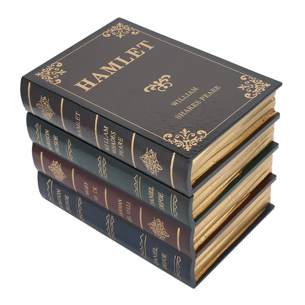 Caja De Decoración Con Forma De Libro Antiguo, Caja De Madera Pintada A Mano Con Forma De Libro, Para Cajas De Almacenamiento De Joyas, Decoraciones De Estanterías De Oficina,