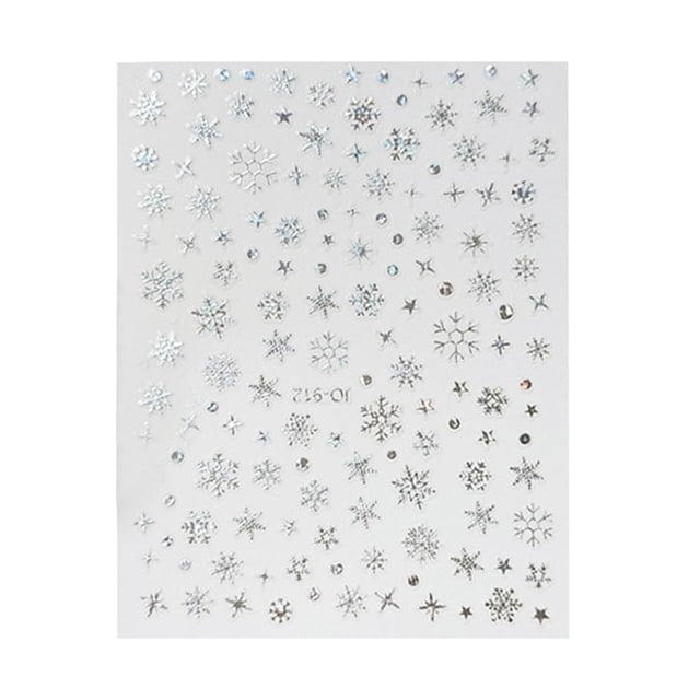 New Year Snowflake Makeup Face Stickers Fake Snow Powder Special Ice And Snow Effects Makeup