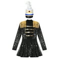thumbnail image 3 of Ocealan Girls Ringmaster Dance Jumpsuits Sequins Long Sleeve Tassel Jumpsuits Black&Blue-C 12, 3 of 6