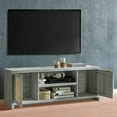 thumbnail image 5 of ARKANTOS Rattan TV Stand for Tvs up to 65 inch, Wood Media Console for Living Room, While, 5 of 6