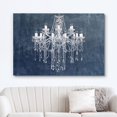 thumbnail image 2 of wall26 Canvas Print Wall Art Gray Pastel White Fancy Crystal Chandelier Decorative Lights Digital Art Realism Stylish Zen Chic Contemporary Boho Relax/Calm for Living Room, Bedroom, Office - 16", 2 of 5