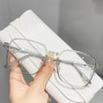 thumbnail image 4 of Blue Light Blocking Glasses Unisex Large Frame Clear View Strong Hinge Color-changing Transparent with Brim Eye Protection Clear Bluelight Glasses Spectacles, 4 of 8