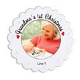thumbnail image 4 of Ornaments by Elves Personalized Picture Frame Ornament 2024 Grandma First Christmas Ornament .25lbs, 4 of 10