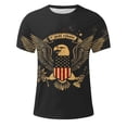 thumbnail image 5 of Jessboyy Men's 250th Anniversary Independence Day Shirts Short Sleeve USA Flag 4th of July Patriotic Tshirts Holiday Tops Summer Graphic T-shirts Black,XXL, 5 of 5