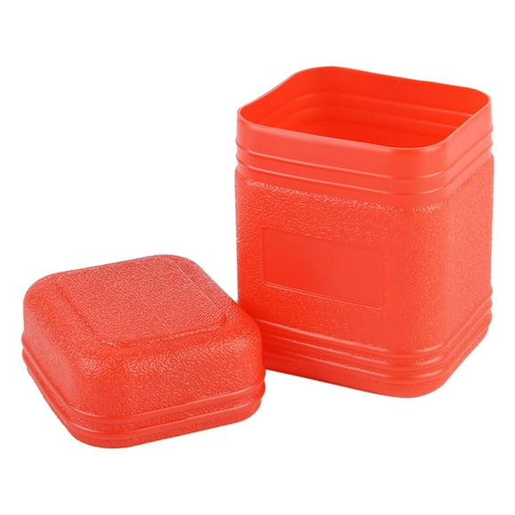Estufa de campamento portátil Quemador Caja de transporte Parrilla de gas duro Horno Accesorios Accesorios Plástico para caminatas ejercicio acuáticos Rojo11.7x7.2x8.5cm DYNWAVEMX Almacenamiento de estufa