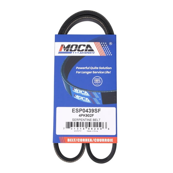 MOCA AUTOPARTS 4PK902F Serpentine Belt Fit for 2010-2020 Chevrolet Express 3500 2500 6.0L & 2010-2020 GMC Savana 2500 3500 6.0L & 2009-2014 Cadillac Escalade 6.2L