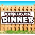 thumbnail image 1 of Now Serving Dinner 13 oz Vinyl Banner With Metal Grommets, 1 of 4