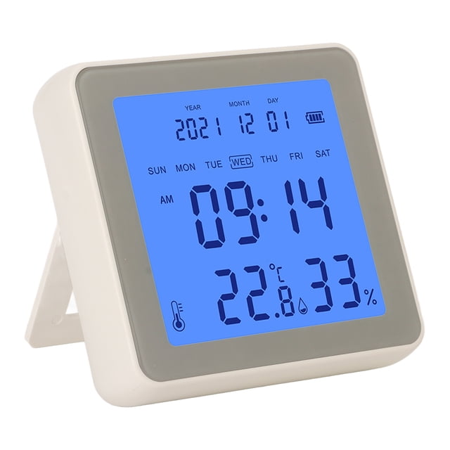 Home Appliance,3.2in LCD Screen Smart Temperature Humidity Monitor Digital Hygrometer Thermometer Exceptional Reliability