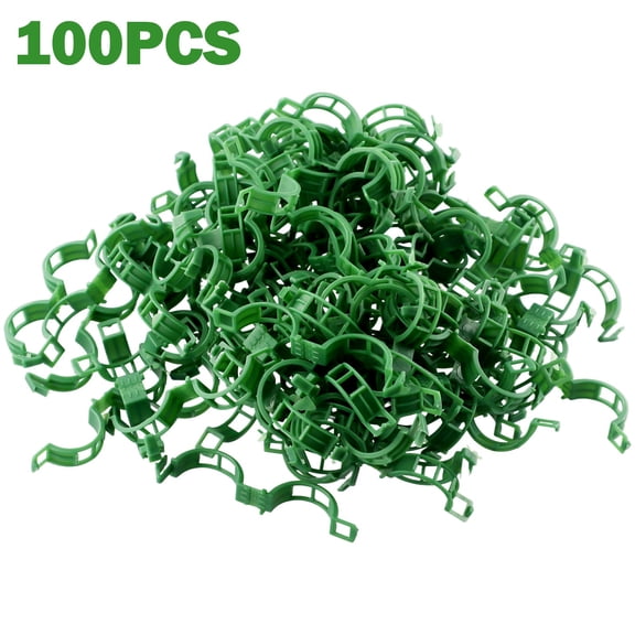 SPRING 100X Ties Plant Supports Stake Garden Plant Support Clips Tomato Greenhouse Gardening Supplies For Vegetable Holder