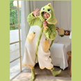 thumbnail image 1 of Kigurumi-Pijama de dinosaurios para mujer, ropa de casa de felpa suave, ropa de dibujos animados Kawaii para adultos, bata de noche, disfraz de Cosplay de Navidad, 1 of 4